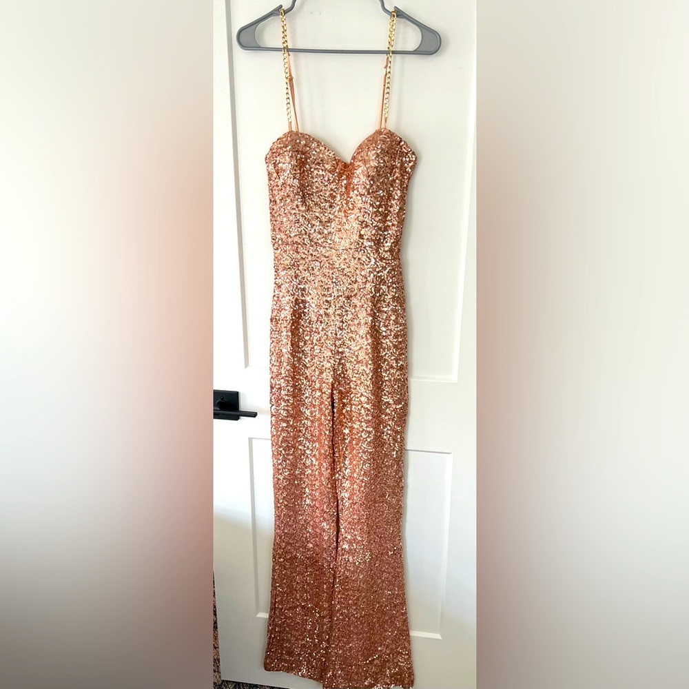 Gold Glitter Jumpsuit
